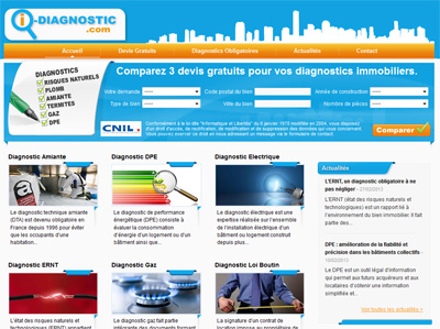 I-diagnostic.com, l’immobilier sur wordpress