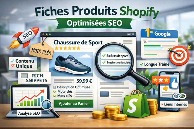 Fiches produits Shopify