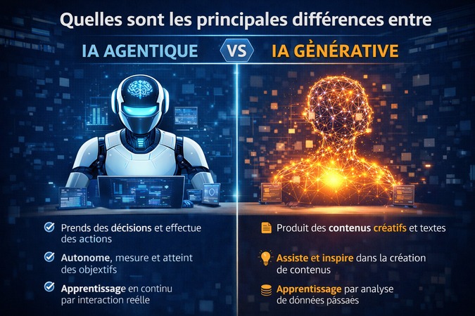 IA agentique VS IA générative