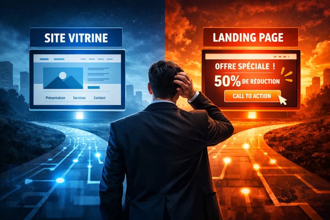 Site vitrine ou landing page